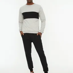 Trendyol Round Neck Mid Rise Tracksuits-image-14