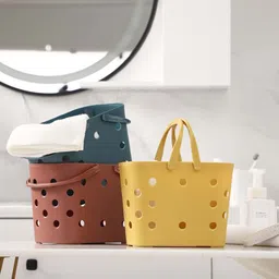 MARKET99 Set Of 2 Yellow & Brown Organisers-23