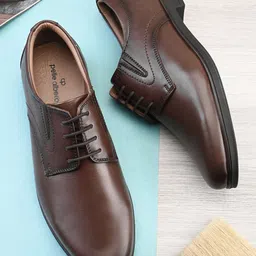 pelle albero Men Lace-up Formal Derbys Shoes-image-63