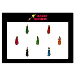 Comet Busters Multi-Coloured Set Of 7 Embellished Bindis-62