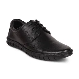 Liberty Men Black Solid Round Toe Derbys-image-87