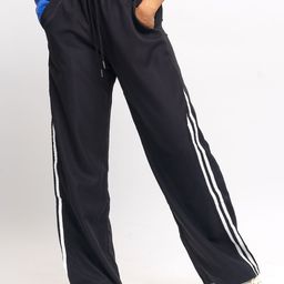 FREAKINS Women Black Relaxed Fit Striped Track Pants-picture-44