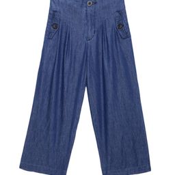 UNDER FOURTEEN ONLY Girls Navy Blue Cotton Jeans-image-73