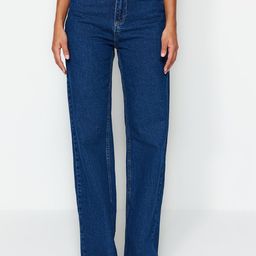 Trendyol Women Clean Look Pure Cotton Jeans-picture-2