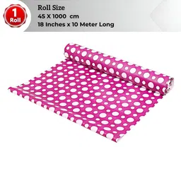 LooMantha Pink & White Printed Water Resistant Shelf Liner Organisers image 1
