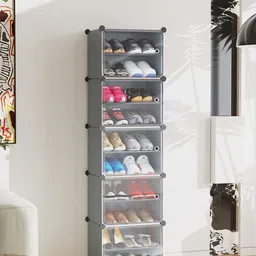 Sasimo Grey 10-Layer Wardrobe Organiser-31