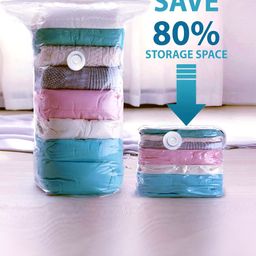 Kuber Industries Transparent 8 Pieces Regular Sweater Bag Organisers-image-11