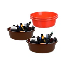Kuber Industries Red Set of 4 Regular Desk Organiser Organisers-13