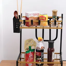 The Better Home Black Multi-Utility Metal Kitchen Organiser-26