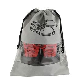 Kuber Industries 12 Pcs Grey Printed Travel Shoe Organisers-image-19