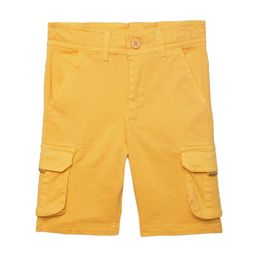 UNDER FOURTEEN ONLY Boys Orange Slim Fit Cargo Shorts-image-69