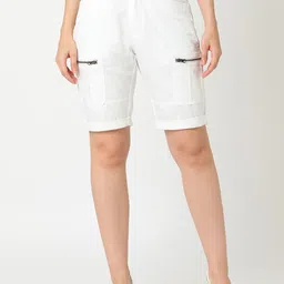 Globus Women Slim Fit Cargo Shorts-image-60