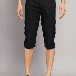 STUDIO NEXX Men Mid-Rise Loose Fit Pure Cotton Cargo Shorts-image-46
