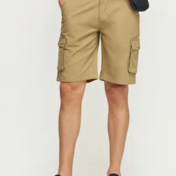 Red Flame Men Mid Rise Cargo Shorts-image-19