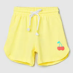 max Girls Solid Mid-Rise Regular Fit Cotton Casual Shorts-image-48