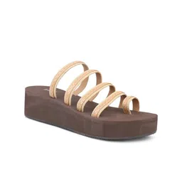 Inc 5 Striped One Toe Wedges Heels-image-51