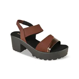 Rocia Stitch Detail Platform Heels-picture-40