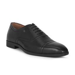 Louis Philippe Men Black Formal Derbys Shoes-image-97