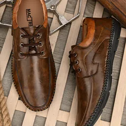 Mactree Men Brown Solid Formal Derbys-image-83