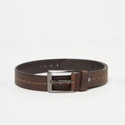 Cantabil Men Brown Striped Leather Casual Belt-image-17