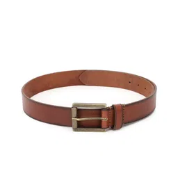 Van Heusen Men Brown Textured Leather Belt-image-78