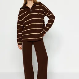 Trendyol Striped Sweater And Trousers-picture-14
