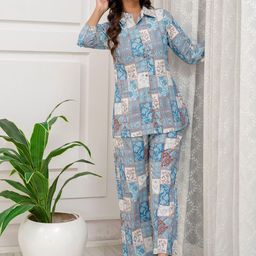 Jasoriya Printed Pure Cotton Tunic & Trousers Co-Ords-image-57