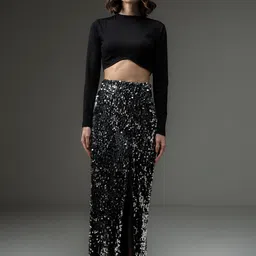 SOTBELLA Embellished Crop Top & Trousers Co-Ords-picture-51