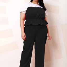 Athena Ample Plus Size Colourblocked Top & Trouser-image-31