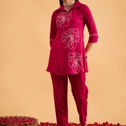 DIVYANK Embellished Tunic With Trousers-image-8
