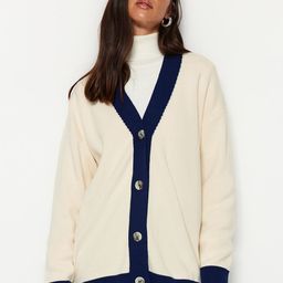 Trendyol Contrast-Hem Detail Acrylic Sweater With Trousers-image-17