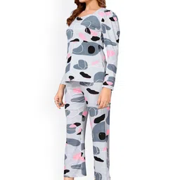 vj fashion Printed Top With Trousers Co-Ords-picture-51