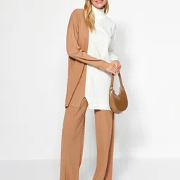 Trendyol Colourblocked High Neck Sweatshirt With Trousers Acrylic Co-Ords-picture-16