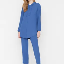 Trendyol Hooded Sweatshirt With Trousers-image-66
