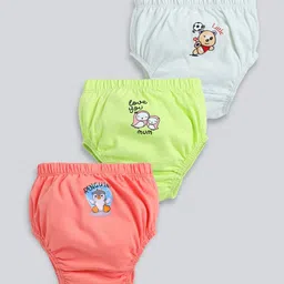 MooNKids Kids Pack Of 3 Printed Cotton Basic Briefs-44