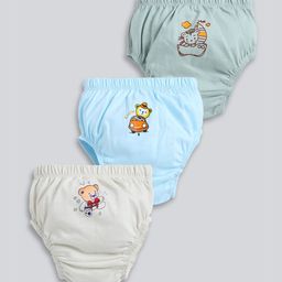 MooNKids Kids Pack Of 3 Printed Cotton Briefs-image-99