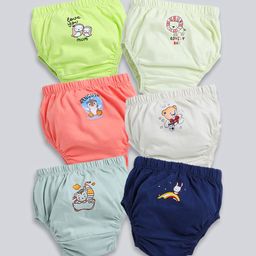 MooNKids Pack Of 6 Printed Cotton Briefs-picture-32