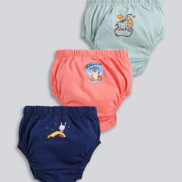 MooNKids Infant Pack Of 3 Printed Cotton Basic Briefs MK_Bloomer_315-26