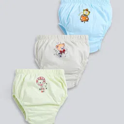 MooNKids Infant Pack Of 3 Printed Cotton Basic Briefs MK_Bloomer_36-12