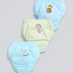 MooNKids Infants Pack of 3 Printed Detail Cotton Basic Briefs-image-37
