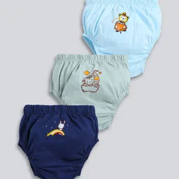 MooNKids Infant Pack Of 3 Printed Cotton Basic Briefs MK_Bloomer_312-8