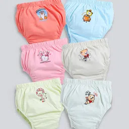 MooNKids Pack Of 6 Printed Cotton Briefs-picture-18