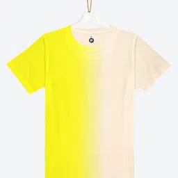 YK Boys Yellow Colourblocked T-shirt-picture-45