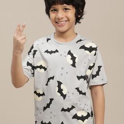 Kids Ville Boys Batman Printed Pure Cotton Round Neck Tshirt-picture-11
