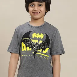 Kids Ville Boys Batman Printed Pure-Cotton T-Shirt-image-93