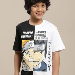 Kids Ville Boys Naruto Printed Pure Cotton T-Shirt-image-70