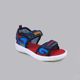 Kids Ville Boys Navy Blue & Red Comfort Sandals-7