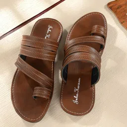 John Karsun Men Tan Comfort Sandals-image-75