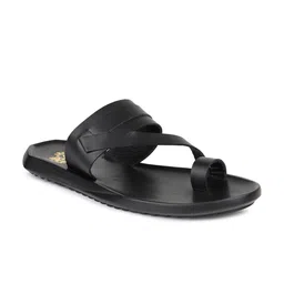 ATESBER by Inc.5 Men Black Leather Comfort Sandals-image-92