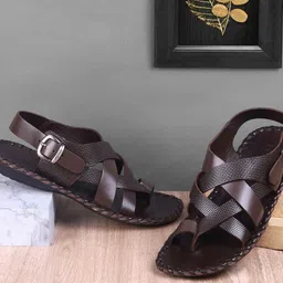 Metro Men Leather Comfort Sandals-picture-58